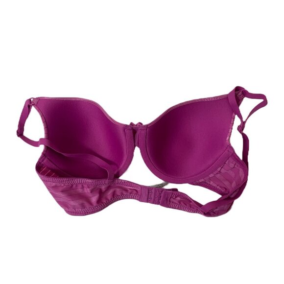 Maidenform Pink Striped One Fab Fit T-Shirt Shaping Underwire Bra Size 34C - Picture 6 of 6